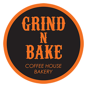 Grind n' Bake  Coffee House . Bakery Logo