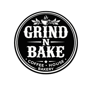 Grind n' Bake  Coffee House . Bakery Logo