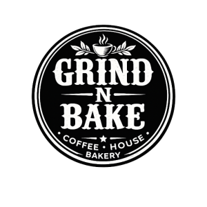 Grind n' Bake  Coffee House . Bakery Logo